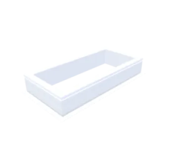 PVC-Opstand 45x105 cm