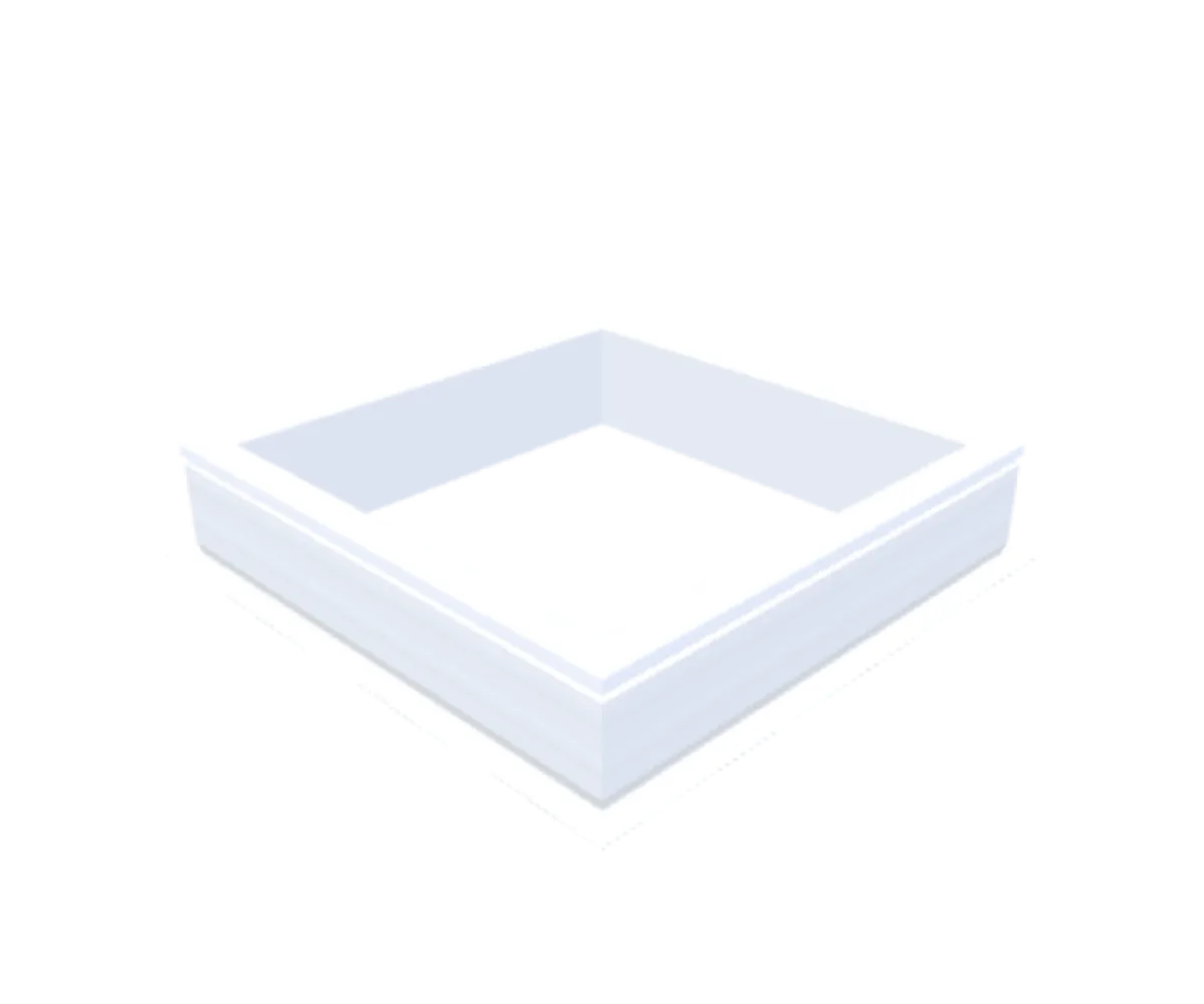 PVC-Opstand 80x80 cm