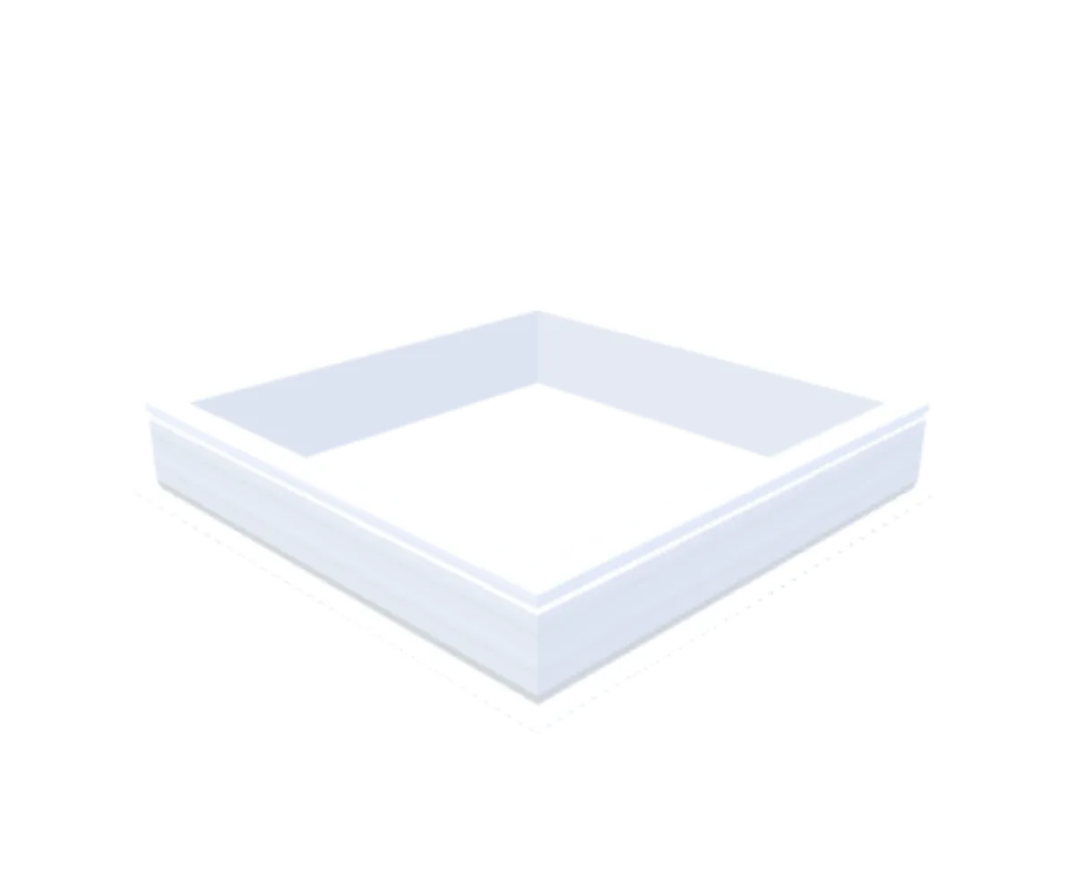 PVC-Opstand 100x100 cm
