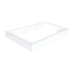 Stapelbare PVC-opstand 20/00 EP-S voor verhoging (20cm) lichtkoepel of platdakraam met 4 inserts 0600 x 0900 mm