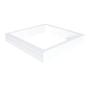 Stapelbare PVC-opstand 20/00 EP-S voor verhoging (20cm) lichtkoepel of platdakraam met 4 inserts 0800 x 0800 mm