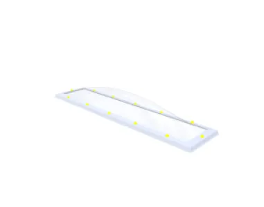 Skylux lichtkoepel 40x220 cm