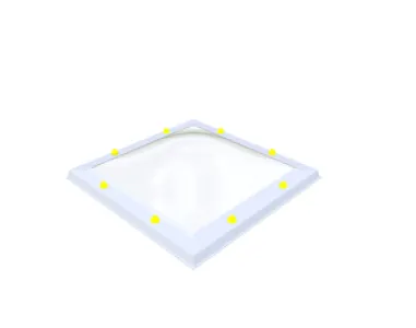 Skylux lichtkoepel 70x70 cm