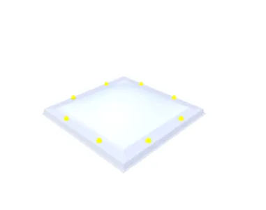 Skylux lichtkoepel 70x70 cm