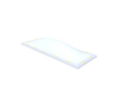 Skylux lichtkoepel 75x225 cm