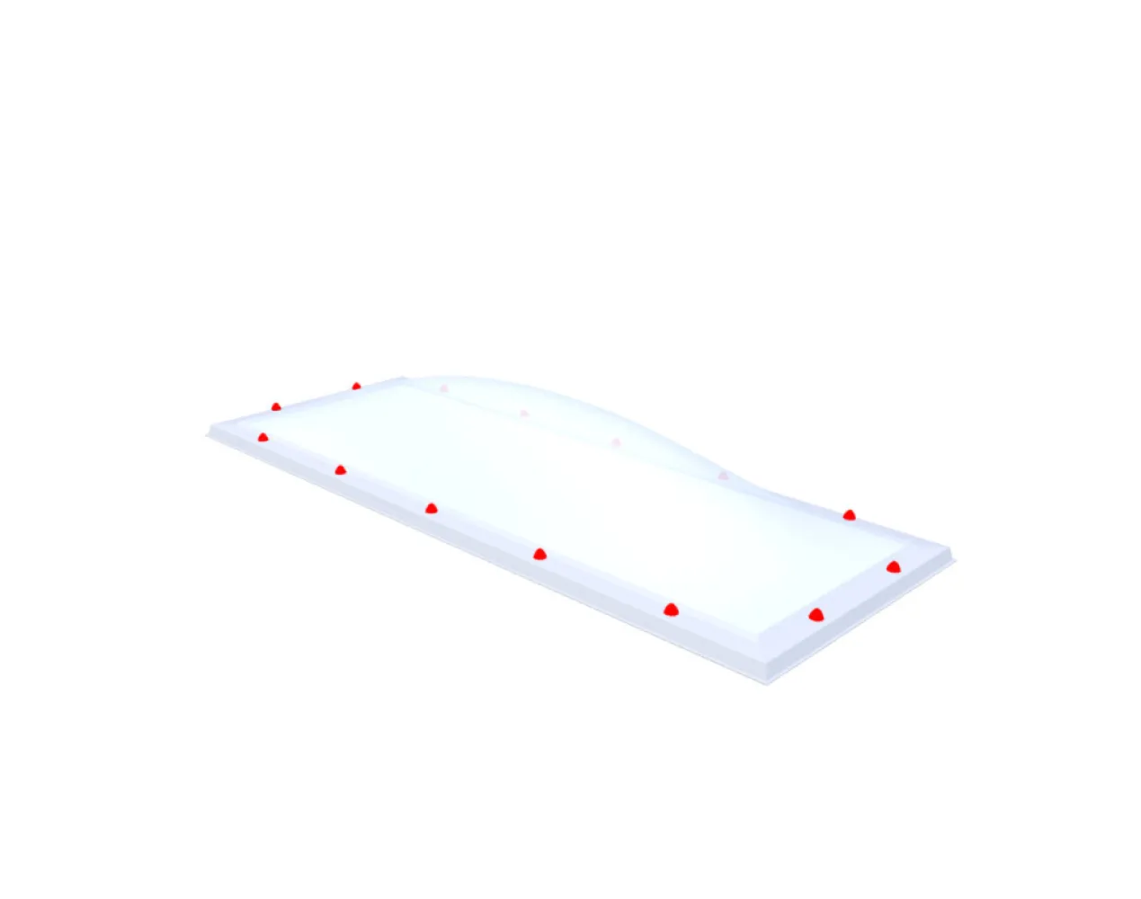 Skylux lichtkoepel 75x225 cm