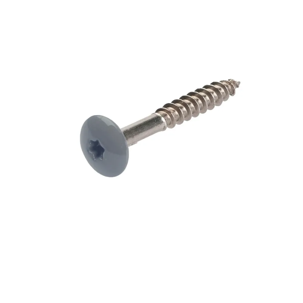 Inox A4 HPL schroeven Grijs RAL7039 d12x4,8x38mm 100st