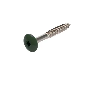 Inox A4 HPL schroeven Groen RAL6009 d12x4,8x38mm 100st