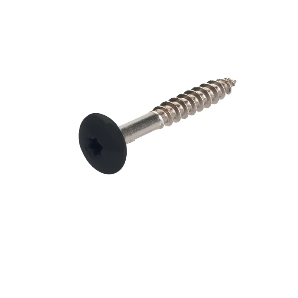 Inox A4 HPL schroeven Grijs RAL7021 d12x4,8x38mm 100st
