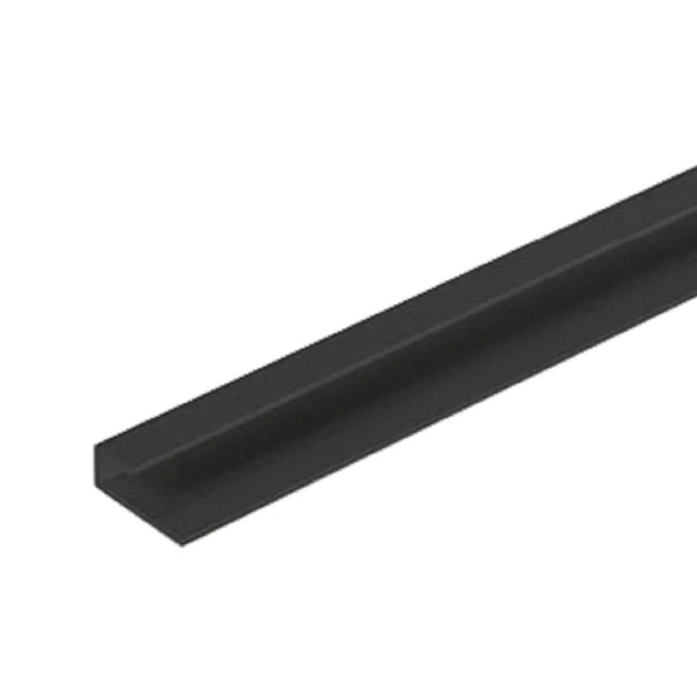 Masq Alu Profiel U-afboording W00 260 Zwart l=2,6m