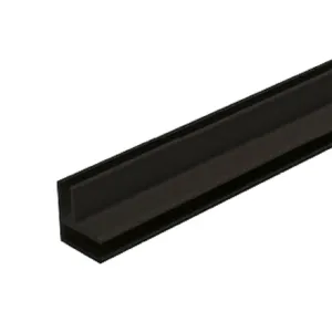 Masq Alu Profiel Universele hoek W03 260 Zwart 12-20mm l=2,6m